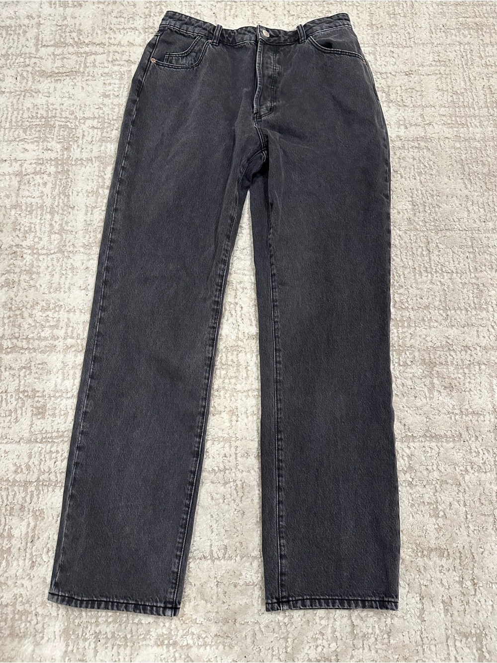 Rolla’s Classic Straight Jeans High Rise Charcoal Gray Size 30